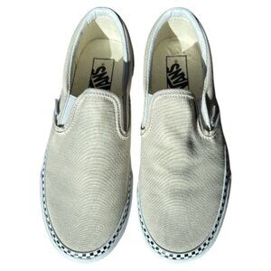 VANS Off The Wall, New, Never Worn Slip On Cream Shoes Women's Size 7, Men's 5.5
